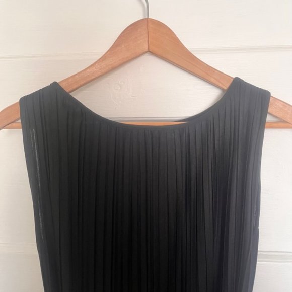 Uniqlo Pleated Dress with Waist Tie, M - Picture 3 of 3